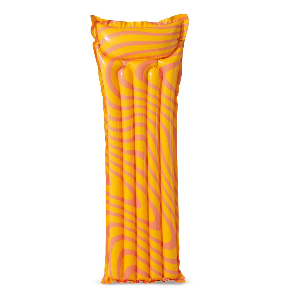 INTEX Razzle Dazzle Wave Mats (3-Pack) – Vibrant Neon Inflatable Pool Mattresses with Built-in Pillows - Image 2