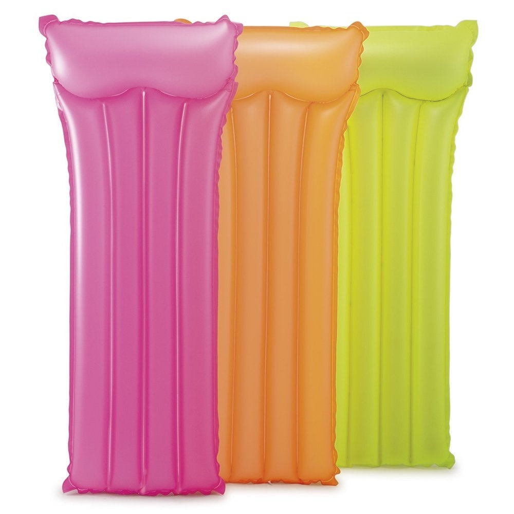 INTEX Neon Frost Air Mats 3-Pack – High-Visibility Inflatable Pool ...
