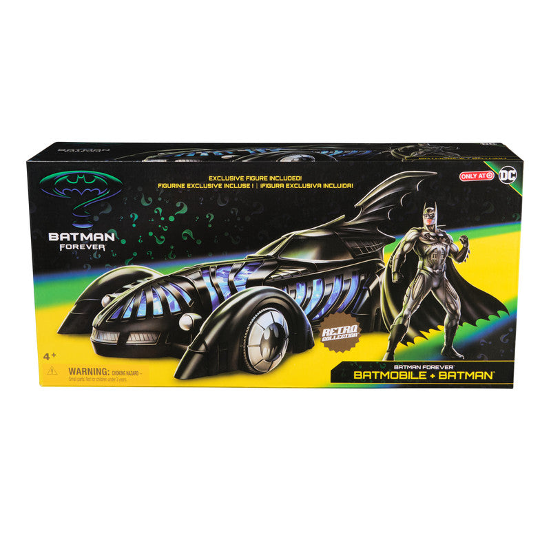 BATMAN BATMOBILE RETRO VEHICLE COLLECTION WITH 12INCH FIGURE - Image 2