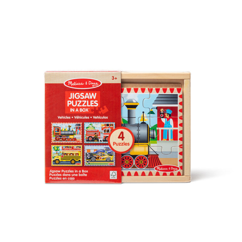 SMD _MELISSA & DOUG _SPIN MASTER Vehicle Puzzles in a Box