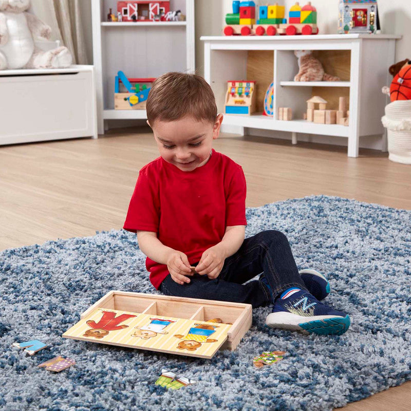 SMD _MELISSA & DOUG _SPIN MASTER Wooden Bear Family Dress-Up Puzzle - Image 5