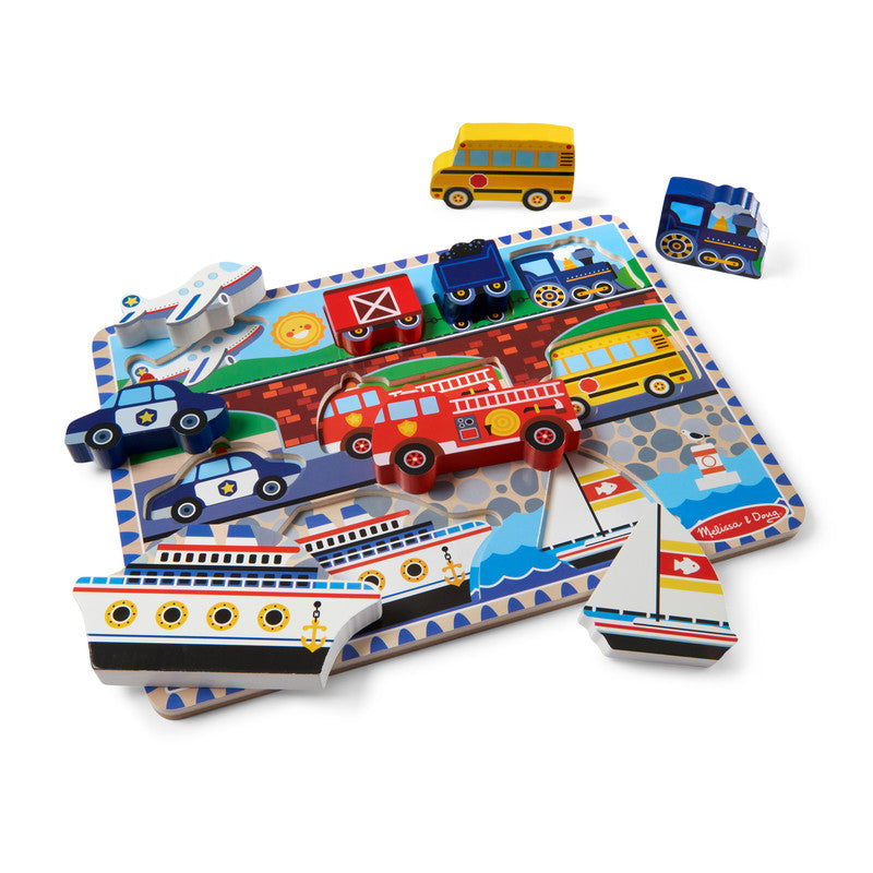 SMD _MELISSA & DOUG _SPIN MASTER Vehicle Chunky Puzzle - Image 3