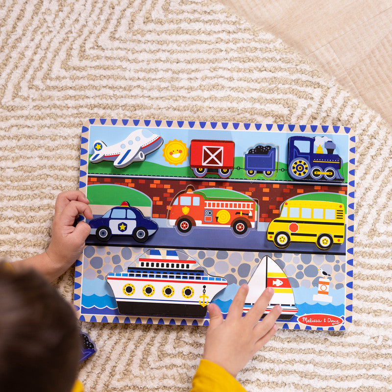 SMD _MELISSA & DOUG _SPIN MASTER Vehicle Chunky Puzzle - Image 4