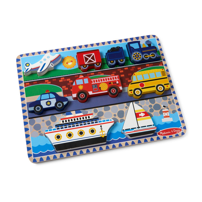 SMD _MELISSA & DOUG _SPIN MASTER Vehicle Chunky Puzzle - Image 2