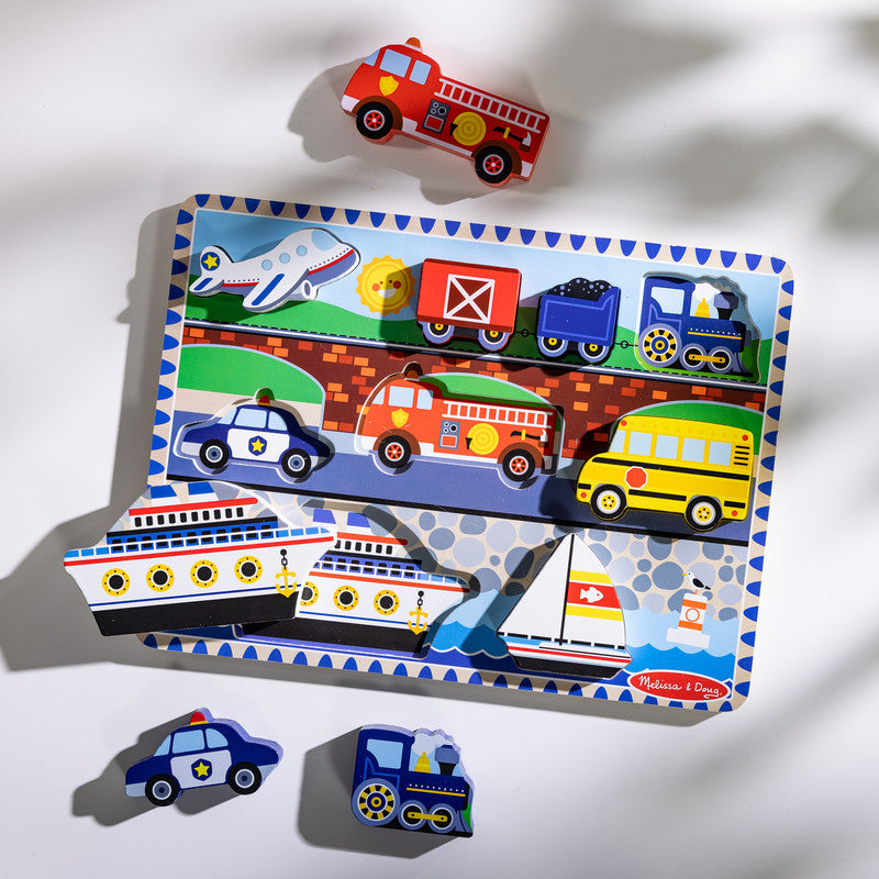 SMD _MELISSA & DOUG _SPIN MASTER Vehicle Chunky Puzzle - Image 6