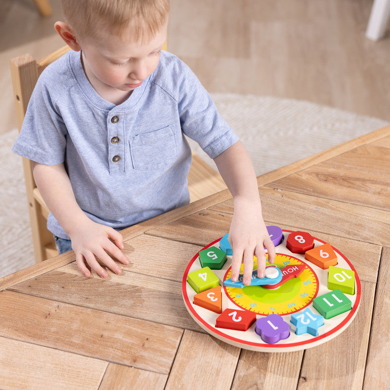 SPINMASTER Melissa & Doug Melissa & Doug Shape Sorting Clock - Wooden Educational Toy - Image 4