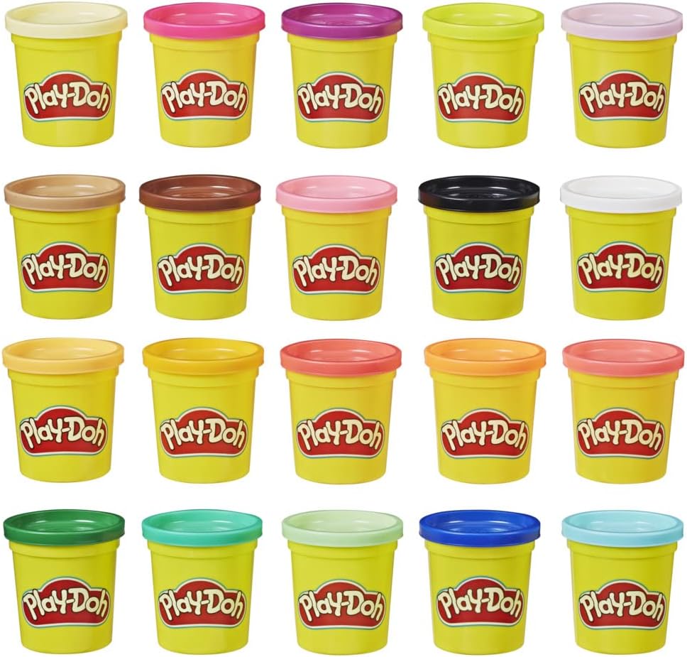 Play-Doh Super Color 20-Pack of 3-Ounce Cans, Kids Toys for 2 Year Olds and Up, Arts and Crafts for Kids - Image 2
