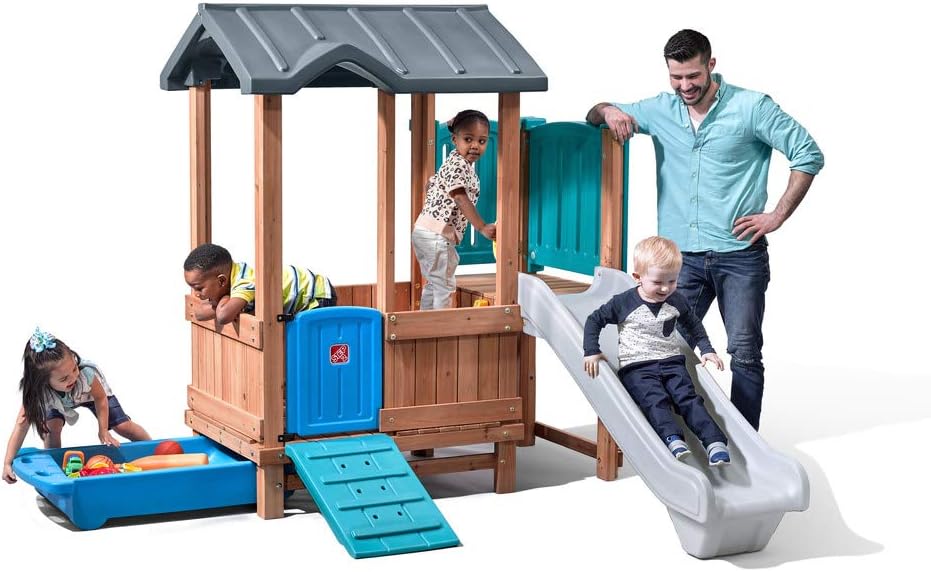 WOODLAND ADVENTURE PLAYHOUSE&SLIDE