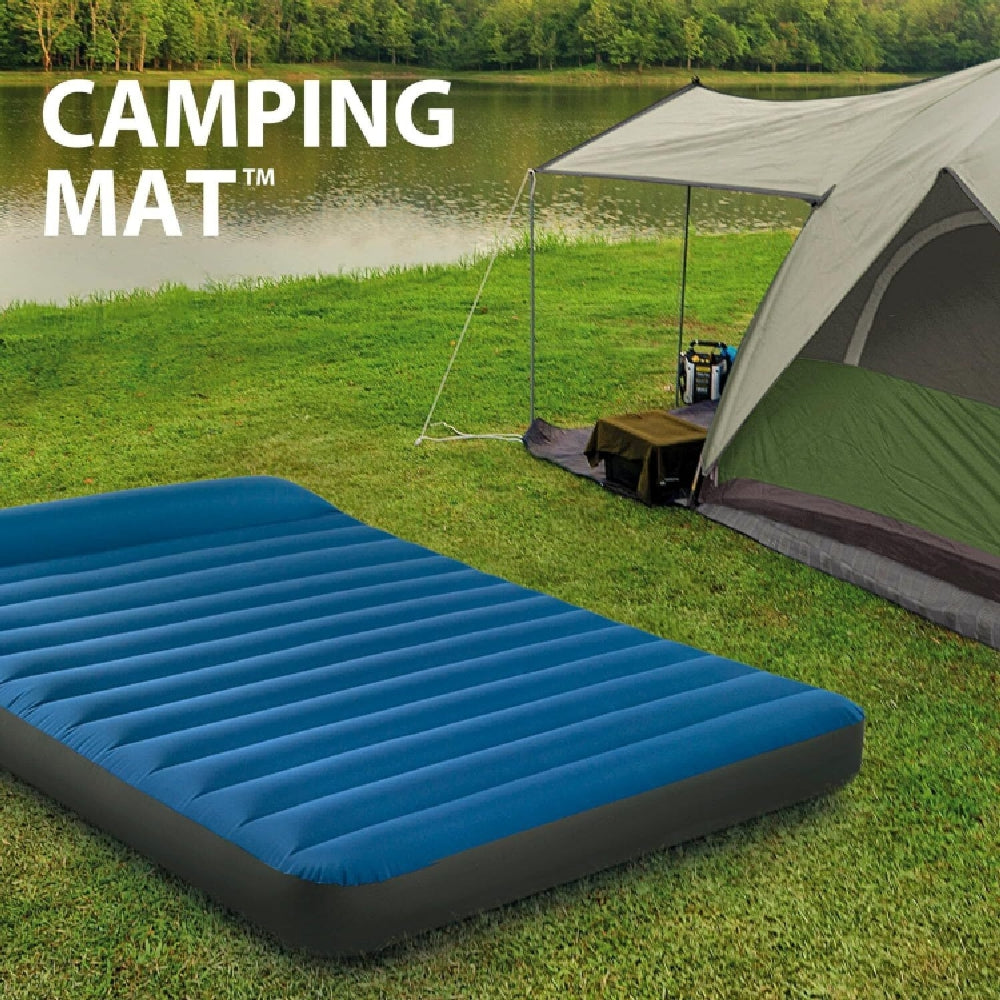 INTEX Full Size Dura-Beam TPU Camping Mat – Puncture-Resistant Inflatable Sleeping Pad with Battery Air Pump - Image 2