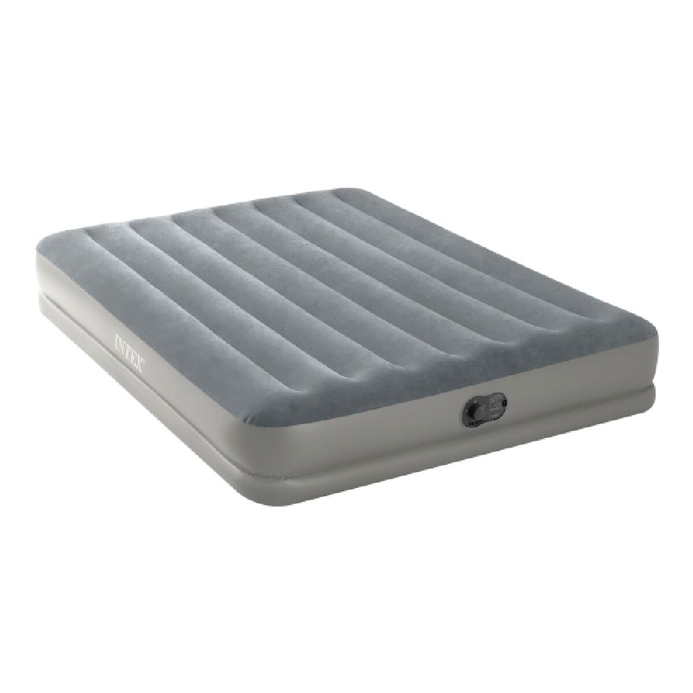 INTEX Queen Dura-Beam Prestige Airbed with USB Pump – Puncture-Resistant Inflatable Mattress for Indoor/Outdoor Use - Image 2