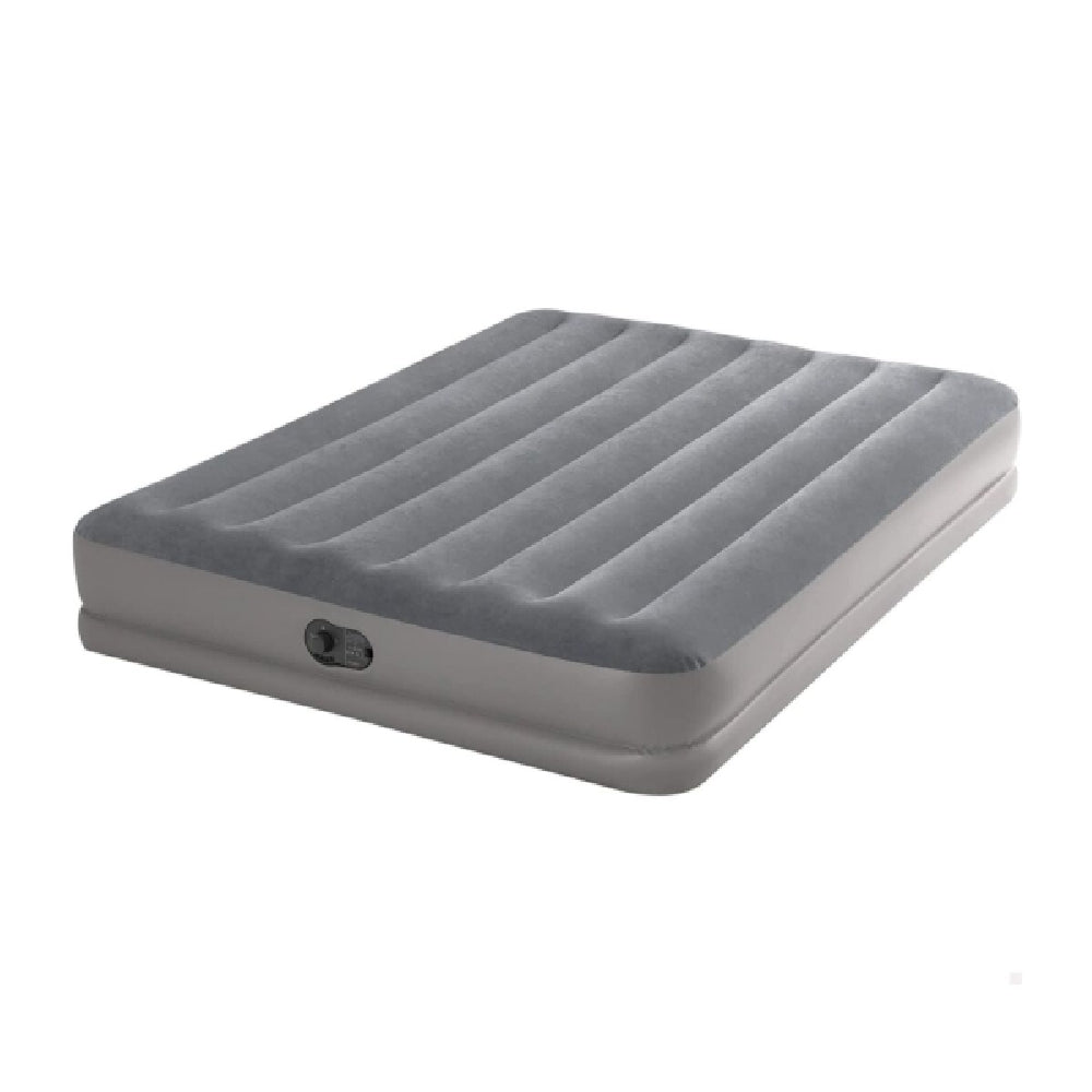 INTEX Queen Dura-Beam Prestige Airbed with USB Pump – Puncture-Resistant Inflatable Mattress for Indoor/Outdoor Use - Image 3