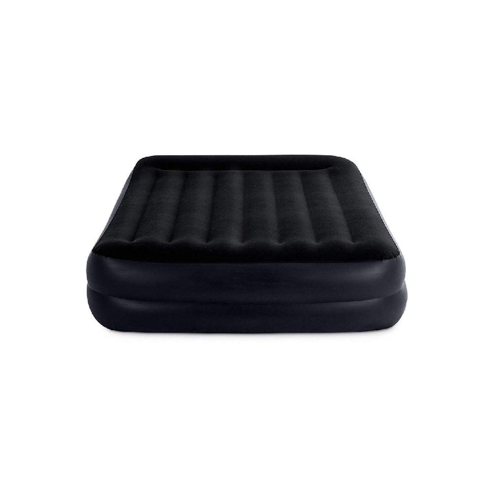INTEX Twin Pillow Rest Raised Airbed – 16.5in High Fiber-Tech Inflatable Guest Bed with Built-in Pump - Image 2