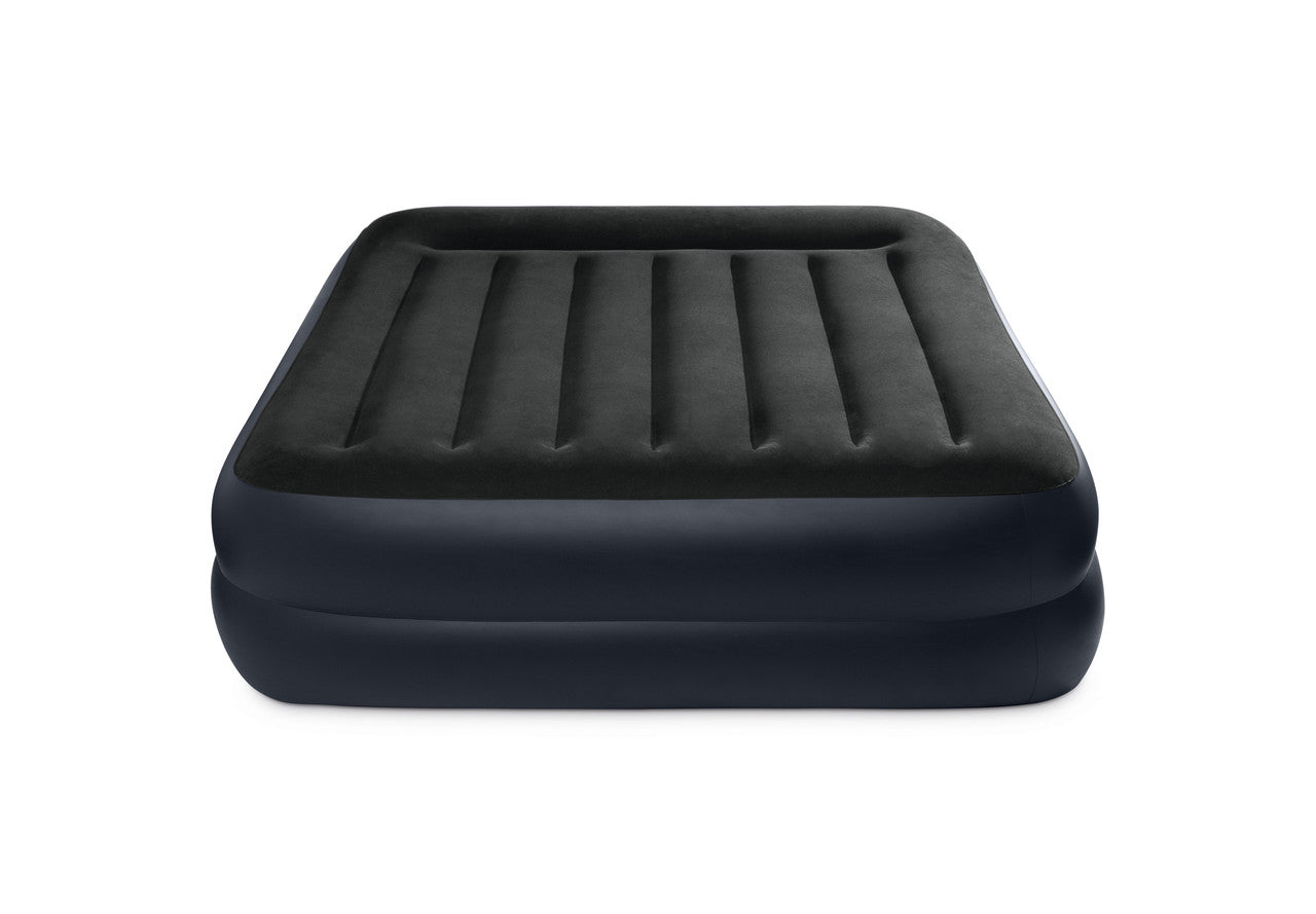 INTEX Dura-Beam Plus Pillow Rest Air Mattress – Queen Size 16.5in High Inflatable Bed with Built-in Pump - Image 2