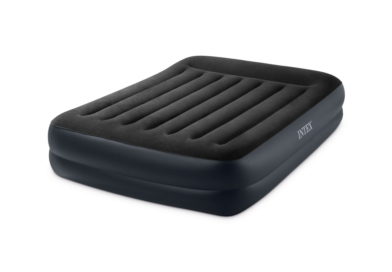 INTEX Dura-Beam Plus Pillow Rest Air Mattress – Queen Size 16.5in High Inflatable Bed with Built-in Pump - Image 3