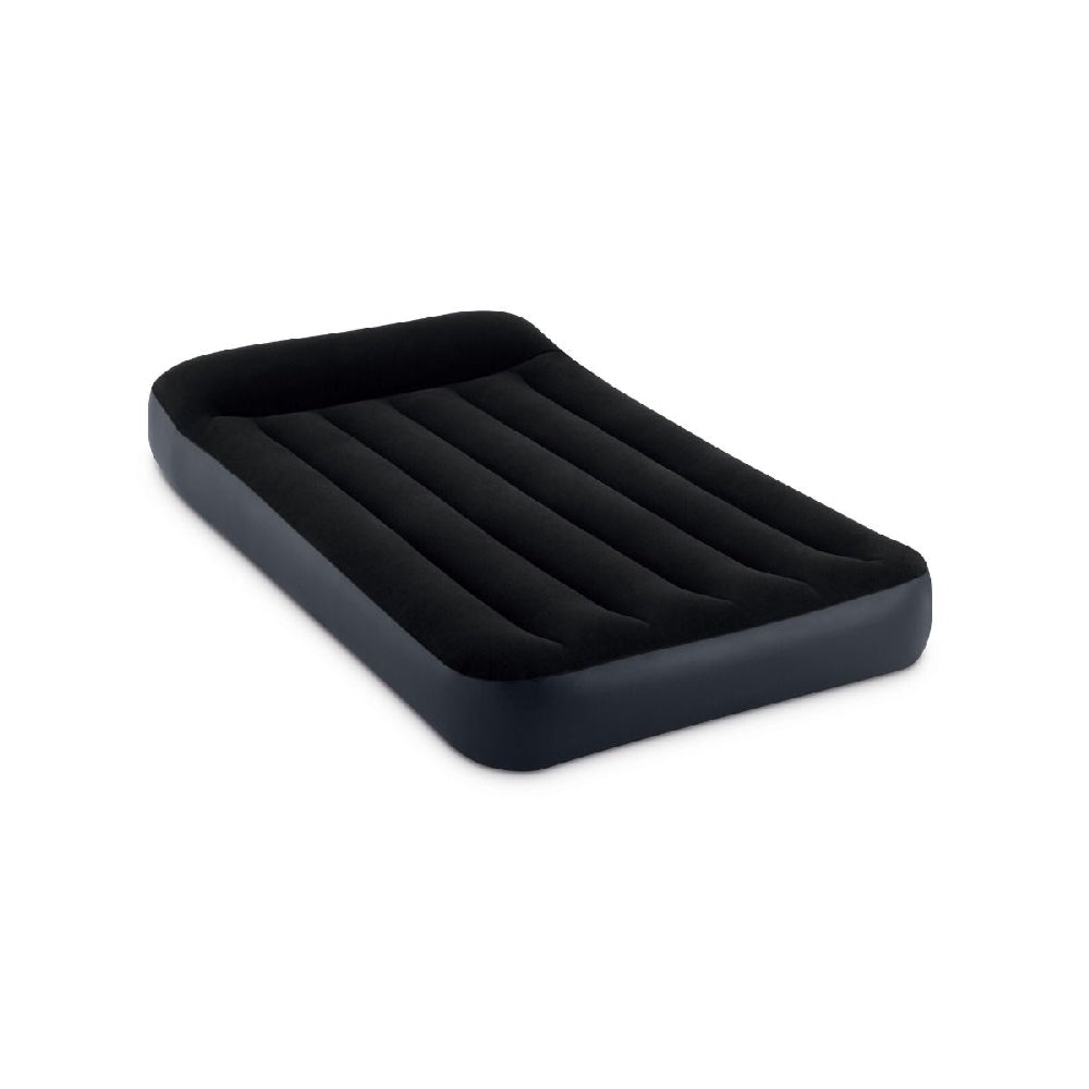 INTEX Twin Pillow Rest Classic Airbed – Durable Fiber-Tech 10in Inflatable Mattress with Built-in Electric Pump - Image 3