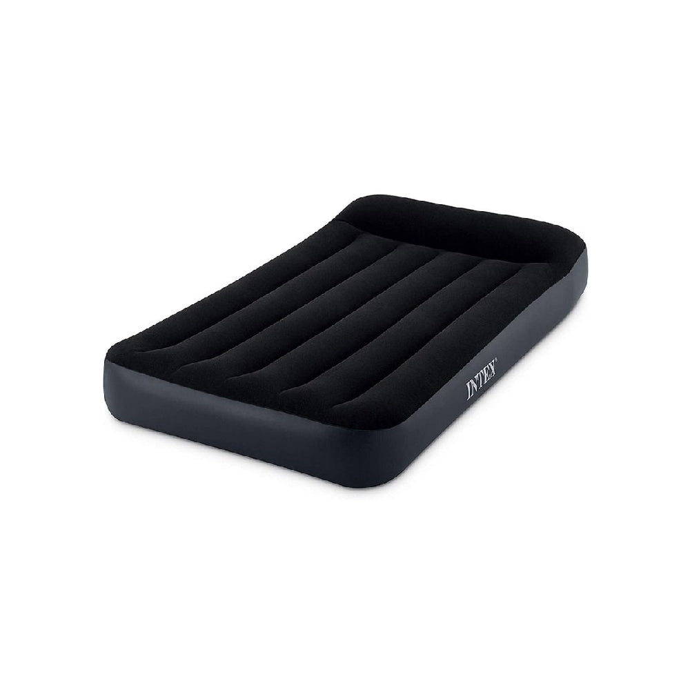 INTEX Twin Pillow Rest Classic Airbed – Durable Fiber-Tech 10in Inflatable Mattress with Built-in Electric Pump - Image 4