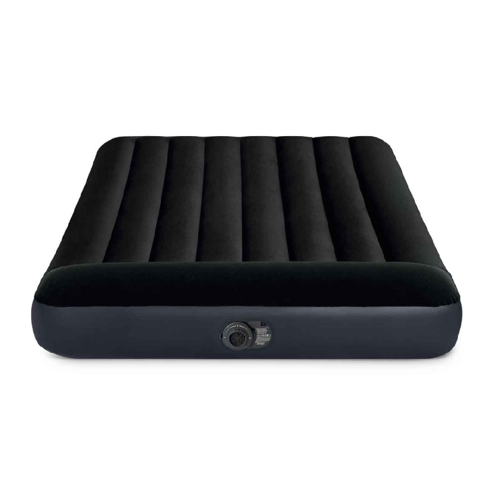 INTEX Full Size Pillow Rest Classic Airbed – Fiber-Tech Elevated Inflatable Guest Bed with Built-in AC Pump - Image 2