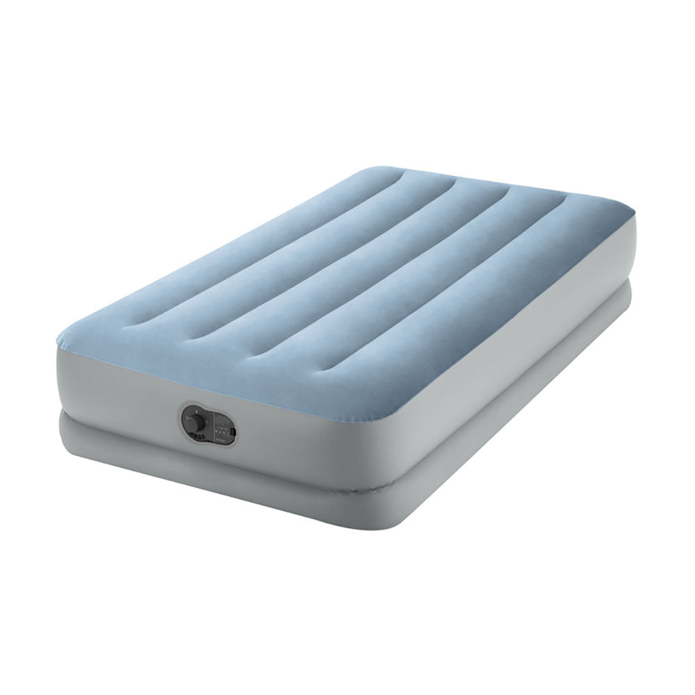 INTEX Dura-Beam Plus Mid-Rise Air Mattress – Full Size 13in Elevated Inflatable Bed with Internal High-Power Pump