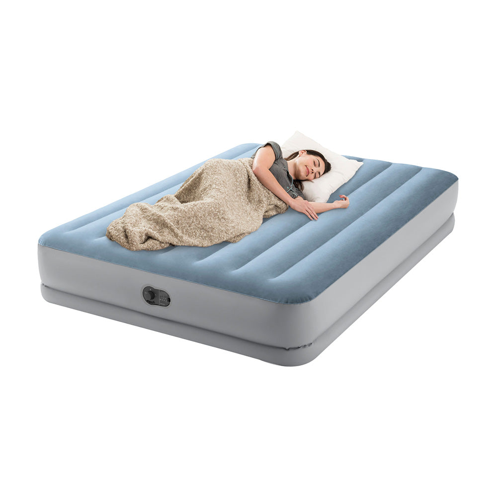INTEX Twin Mid-Rise Comfort Air Mattress – USB-Powered Inflatable Bed for Camping & Indoor Use - Image 2