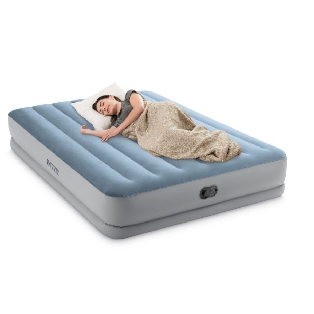 INTEX Twin Mid-Rise Comfort Air Mattress – USB-Powered Inflatable Bed for Camping & Indoor Use - Image 3