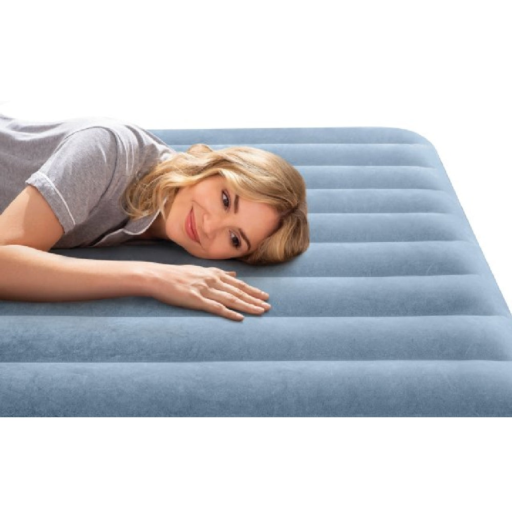 INTEX Twin Mid-Rise Comfort Air Mattress – USB-Powered Inflatable Bed for Camping & Indoor Use - Image 5