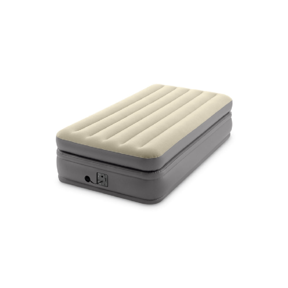 INTEX Twin Comfort Elevated Airbed – 16in High Dura-Beam Inflatable Mattress with Built-in Pump for Travel & Home - Image 3