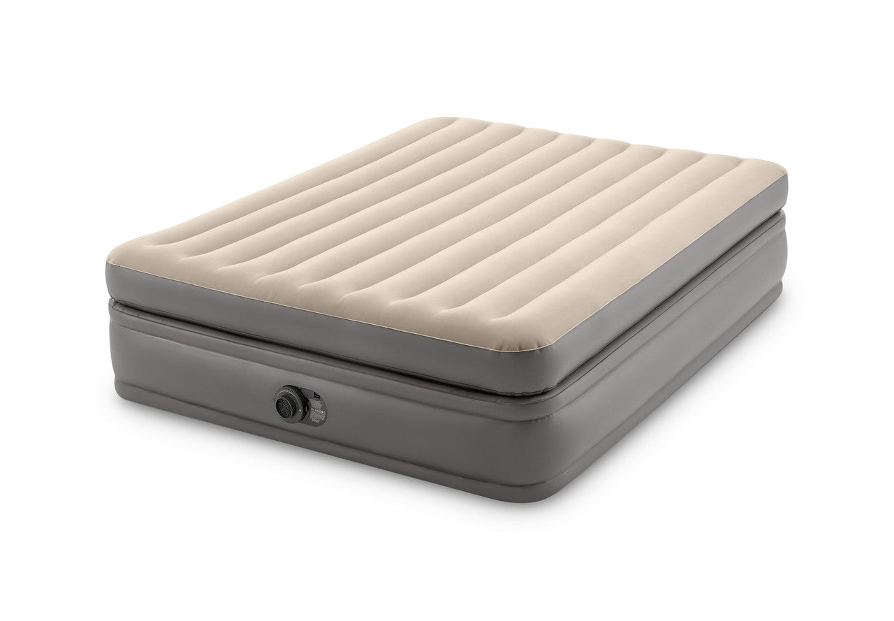 INTEX Queen Comfort Elevated Airbed – 16in High Raised Inflatable Mattress with Built-in Electric Pump (13+) - Image 3