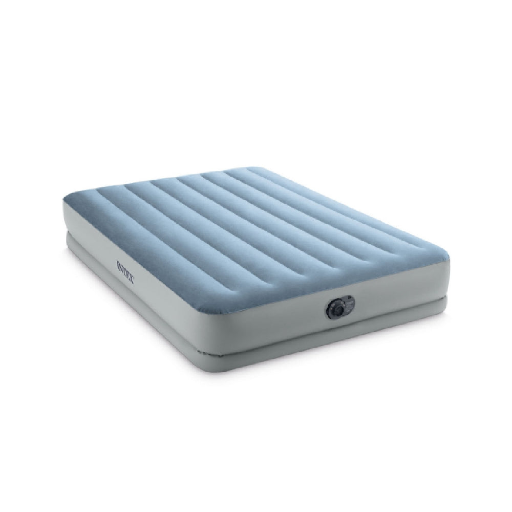 INTEX Queen Mid-Rise Comfort Airbed – Fiber-Tech 14in Elevated Inflatable Guest Bed with Built-in Electric Pump - Image 3