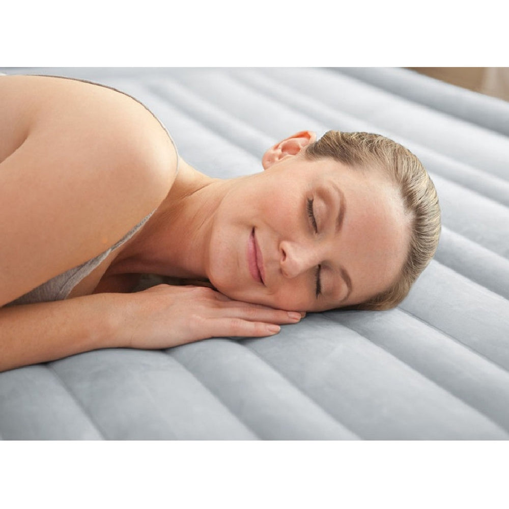 INTEX Queen Comfort-Plush Mid-Rise Air Mattress – 13in High Dura-Beam Deluxe Inflatable Bed for Home Guests - Image 5