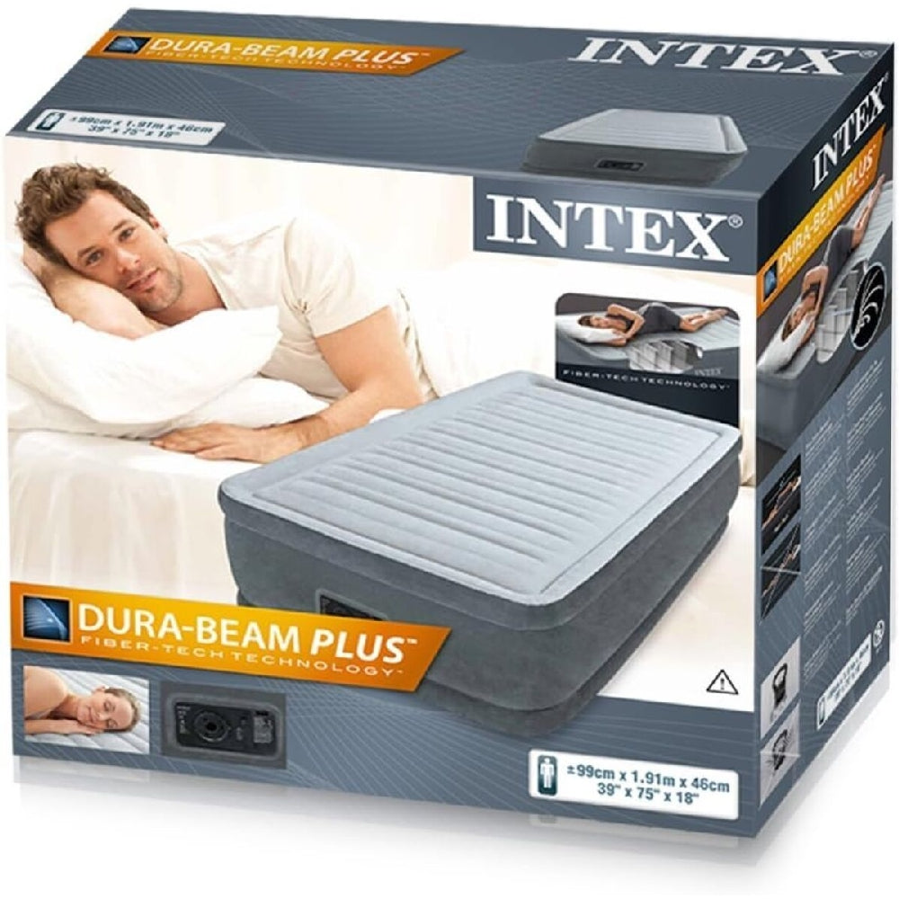 INTEX Queen Comfort-Plush Mid-Rise Air Mattress – 13in High Dura-Beam Deluxe Inflatable Bed for Home Guests - Image 6