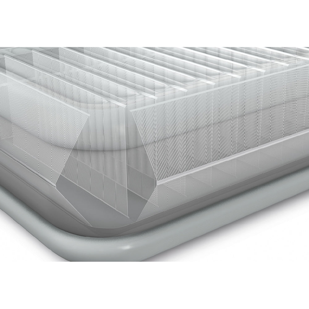 INTEX Queen Dura-Beam Hi-Rise Elevated Airbed – 20in High Inflatable Guest Mattress with Internal Electric Pump - Image 6