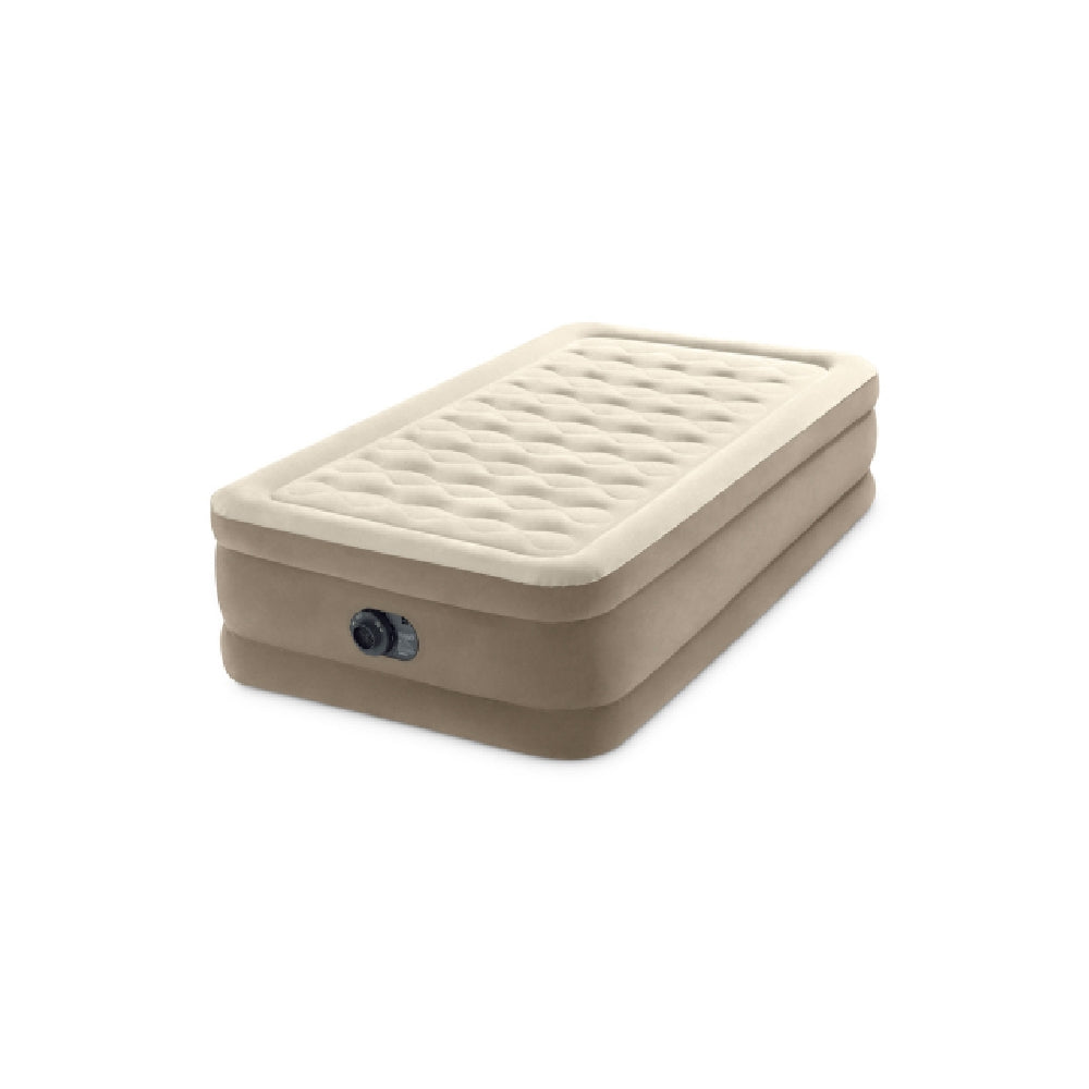 INTEX Twin Ultra Plush Airbed with Fiber-Tech – 18in Elevated Inflatable Mattress for Luxury Guest Sleeping - Image 3