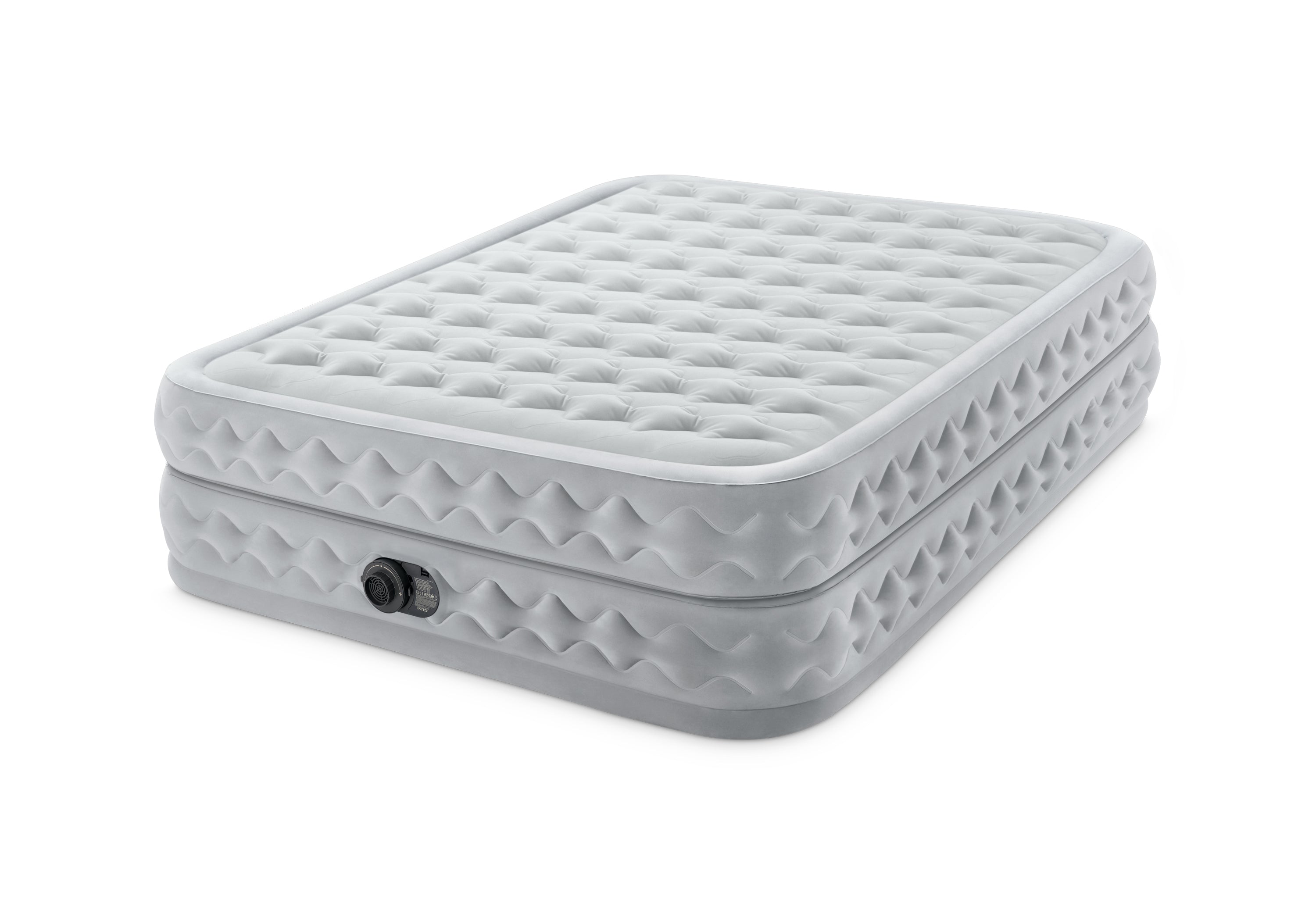 INTEX Queen Supreme Air-Flow Airbed – 20in Elevated Mattress with Electric Pump