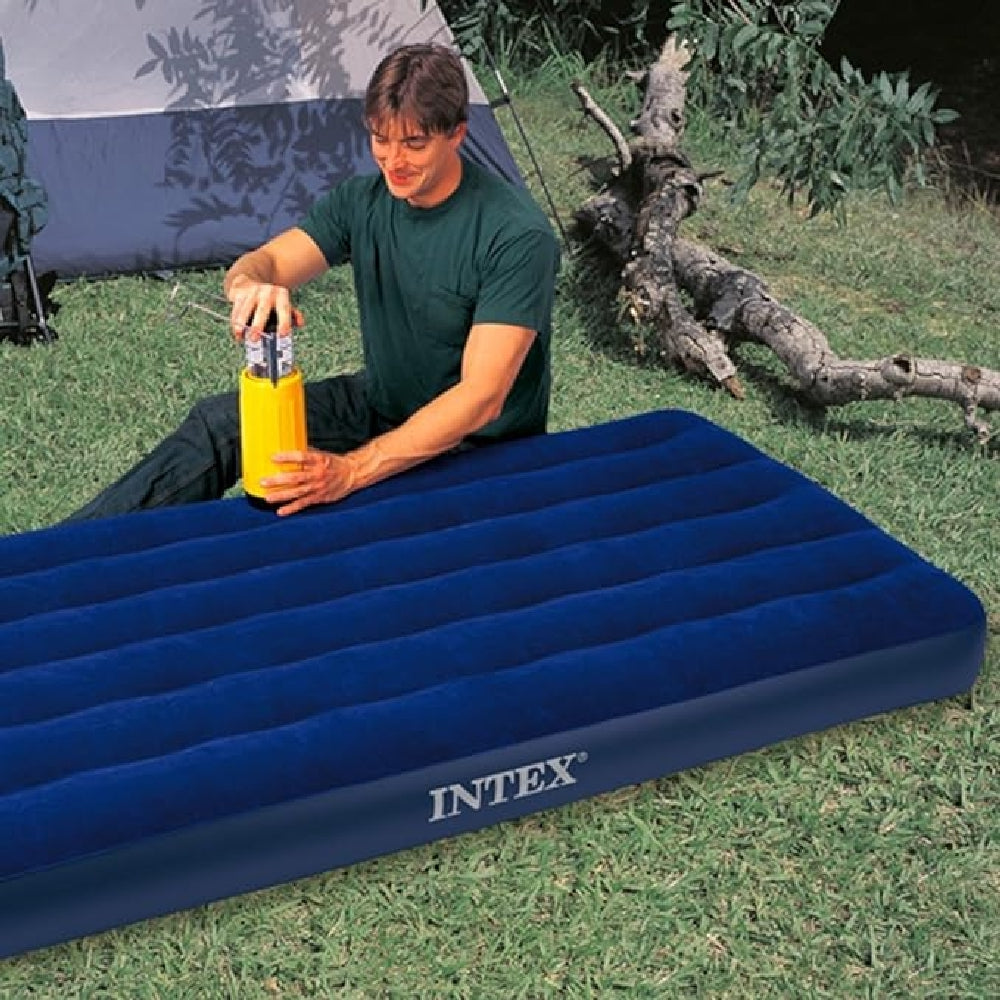 INTEX Dura-Beam Downy Air Mattress – Full Size Fiber-Tech Standard Inflatable Bed for Home & Camping - Image 6