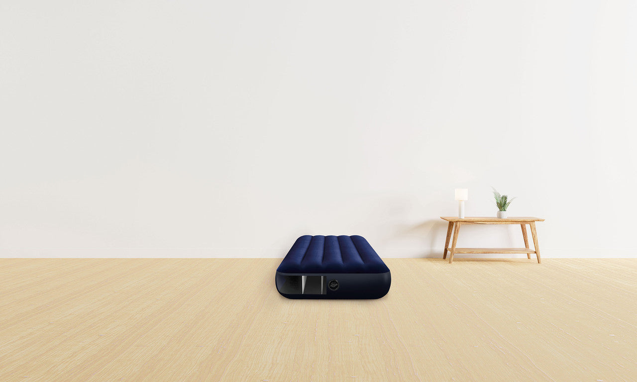 INTEX Cot Size Dura-Beam Classic Downy Airbed – Compact Inflatable Travel Mattress with Waterproof Flocked Top - Image 6