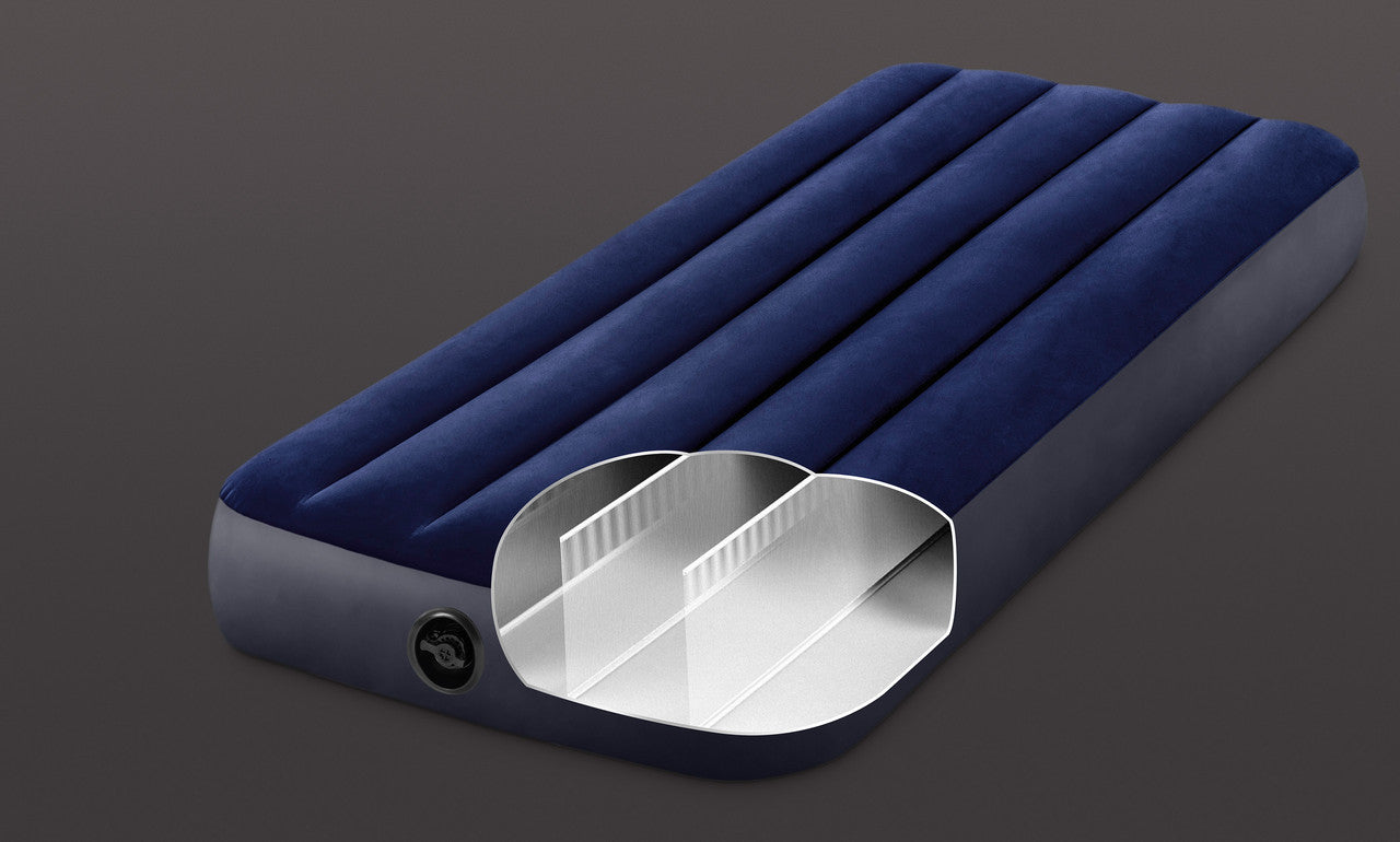 INTEX Cot Size Dura-Beam Classic Downy Airbed – Compact Inflatable Travel Mattress with Waterproof Flocked Top - Image 5