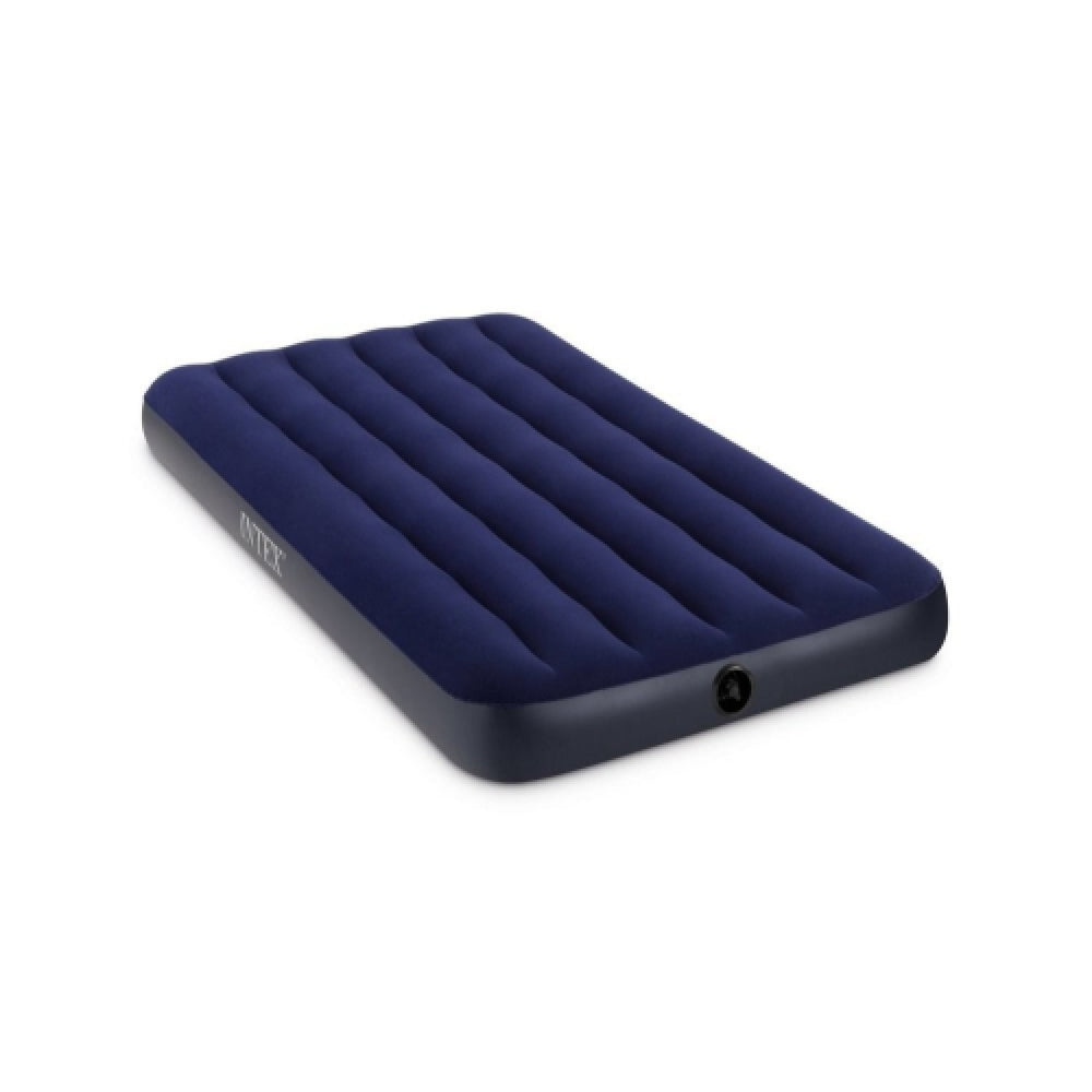 INTEX Twin Dura-Beam Classic Downy Air Mattress – Standard Height Inflatable Bed for Guest and Camping Use - Image 2