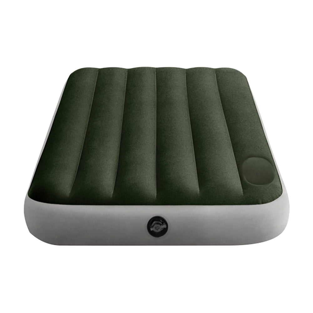INTEX Twin Dura-Beam Downy Airbed – Standard Fiber-Tech Inflatable Mattress for Camping and Guest Comfort