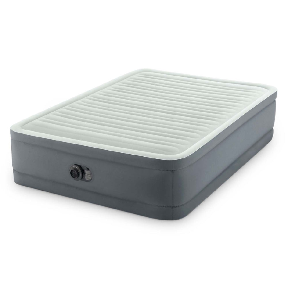 INTEX Full Size PremAire Elevated Airbed with Fiber-Tech – 18in High Inflatable Guest Bed with Built-in Electric Pump - Image 3