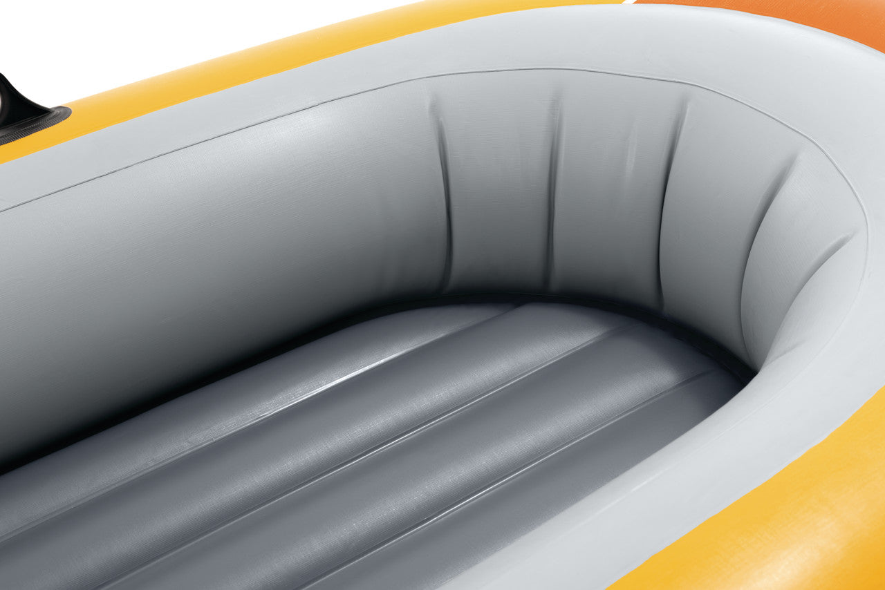 INTEX Challenger 2 Deluxe Inflatable Boat Set – 2-Person Recreational Rowing Raft Includes Aluminum Oars & Pump - Image 4