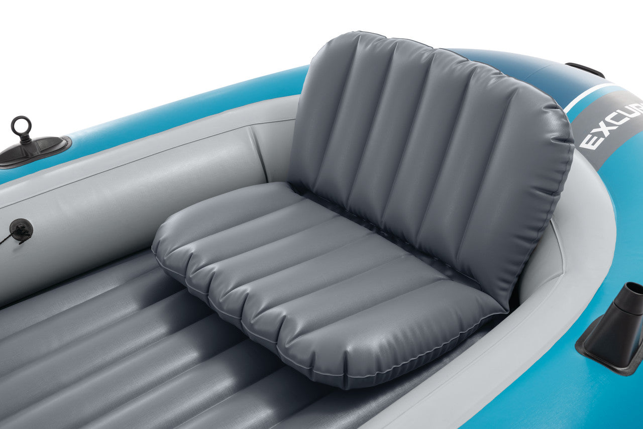 INTEX Excursion 4 Premium Inflatable Boat – 4-Person Professional Rowing & Fishing Raft with All-Inclusive Set - Image 5