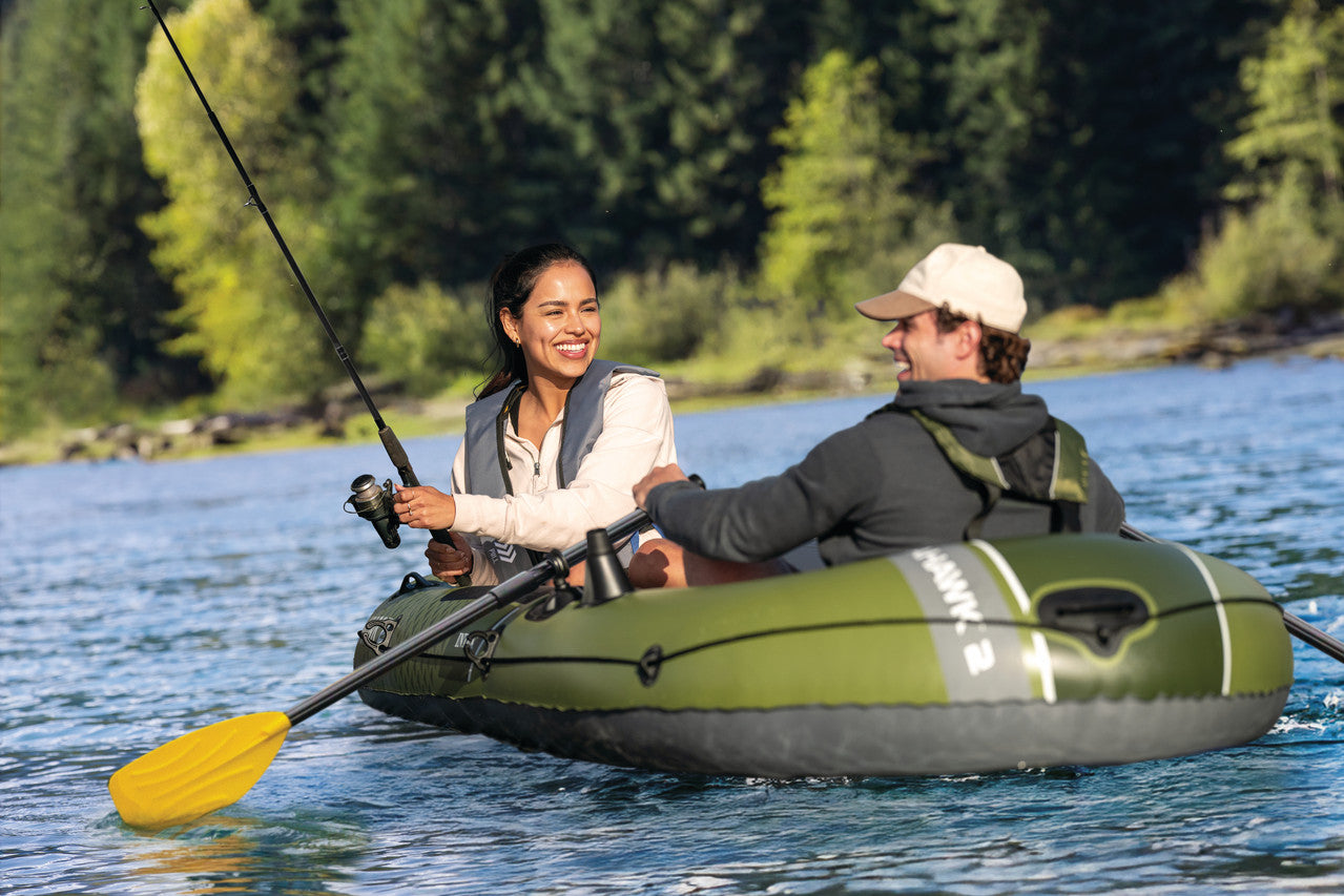 INTEX Seahawk 2 Adventure Inflatable Boat – 2-Person Durable Fishing & Rowing Raft with Oar Locks & Pump - Image 6