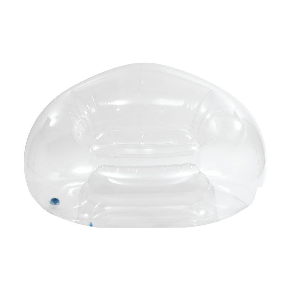 INTEX Transparent Beanless Inflatable Chair – Modern Bubble Seat Design with Soft Flocked Surface for Lounging