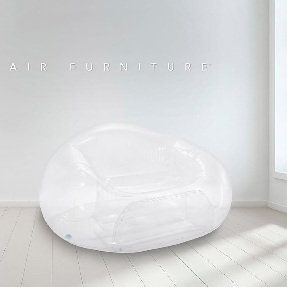 INTEX Transparent Beanless Inflatable Chair – Modern Bubble Seat Design with Soft Flocked Surface for Lounging - Image 4