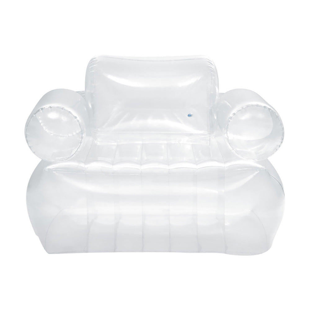 INTEX Transparent Jelly Inflatable Armchair – Vibrant Modern Lounge Chair for Indoors, Patios, and Dorm Rooms