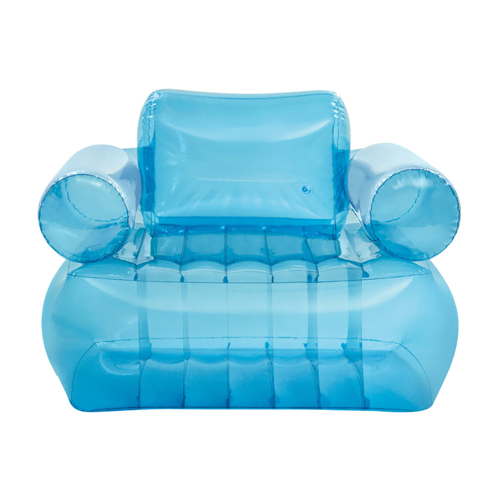 INTEX Transparent Inflatable Armchair – Sleek Minimalist Waterproof Lounge Chair for Modern Living Spaces