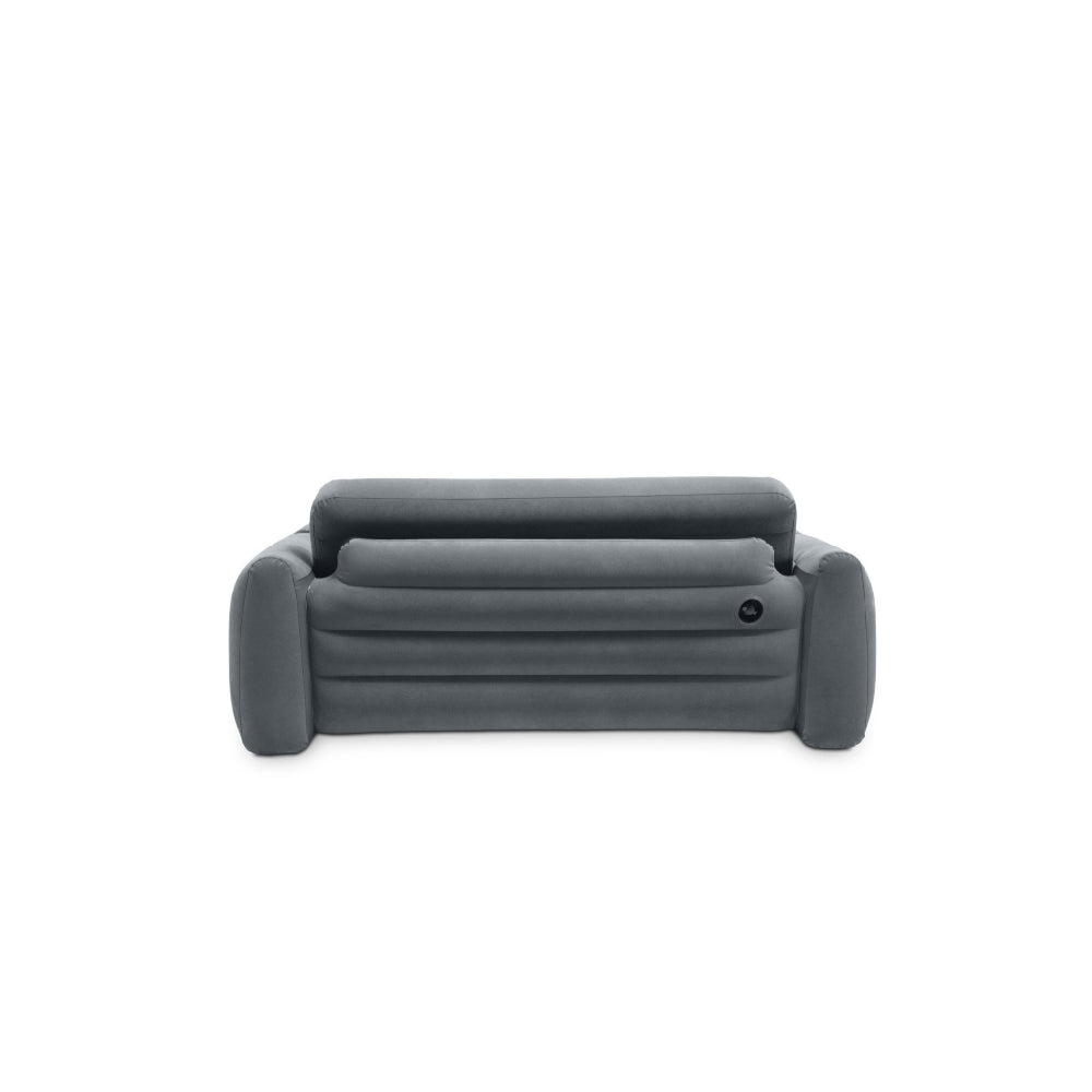 INTEX 2-in-1 Pull-Out Inflatable Sofa & Guest Bed – Queen Size Flocked Surface Lounger for Camping & Living Rooms - Image 4