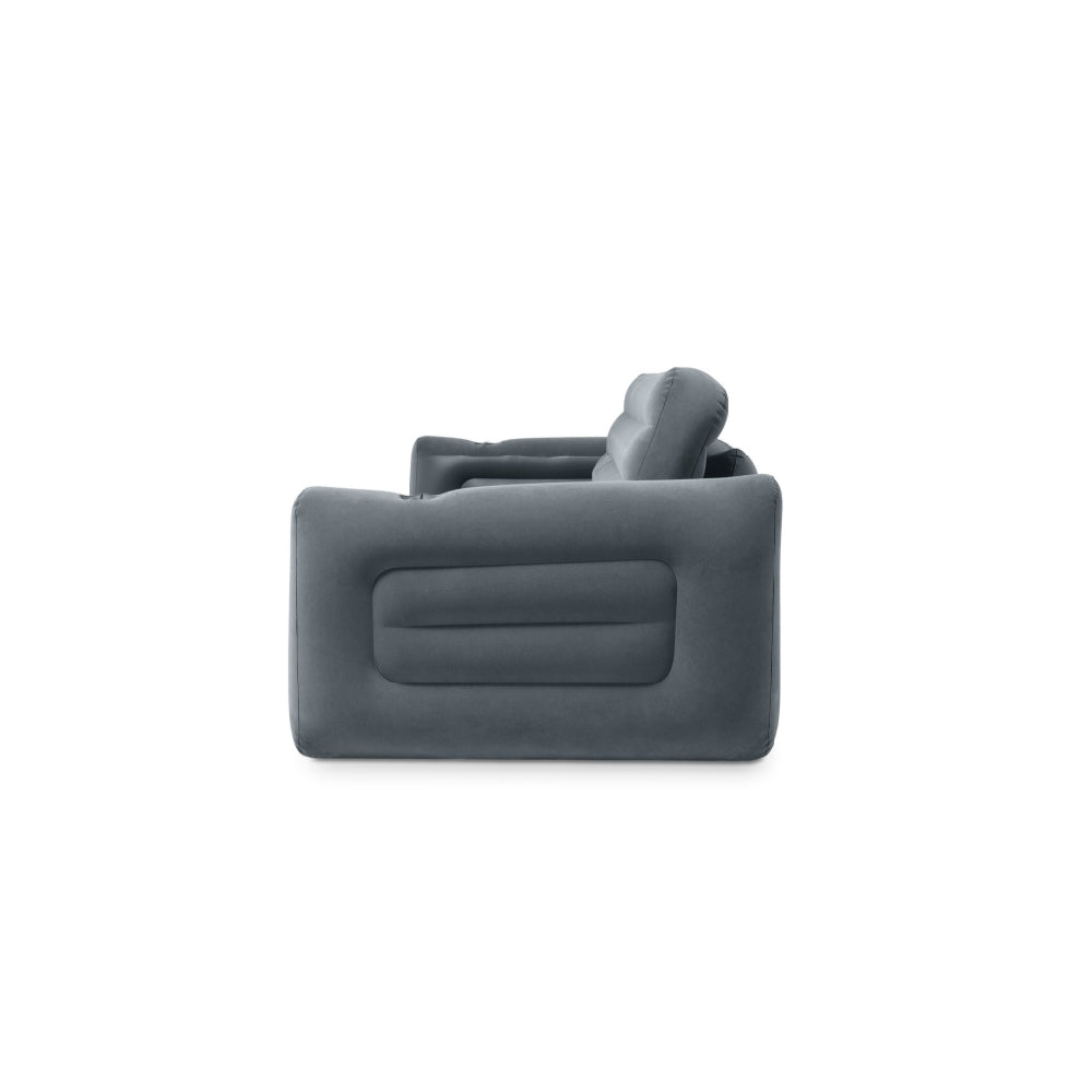 INTEX 2-in-1 Pull-Out Inflatable Sofa & Guest Bed – Queen Size Flocked Surface Lounger for Camping & Living Rooms - Image 5