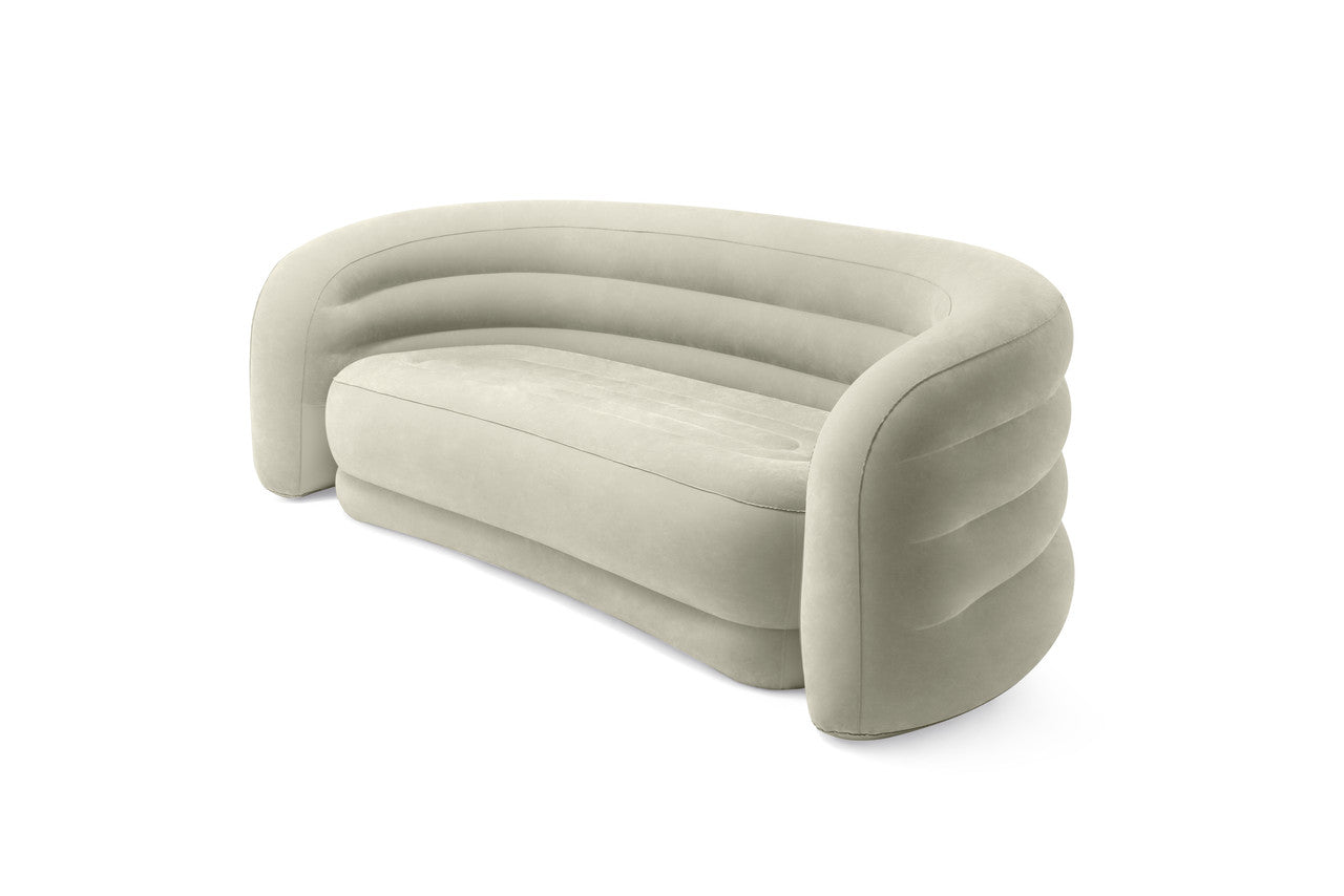 INTEX Curved Inflatable Sectional Sofa – Versatile L-Shape Lounging Couch for Indoor Use or Camping - Image 3