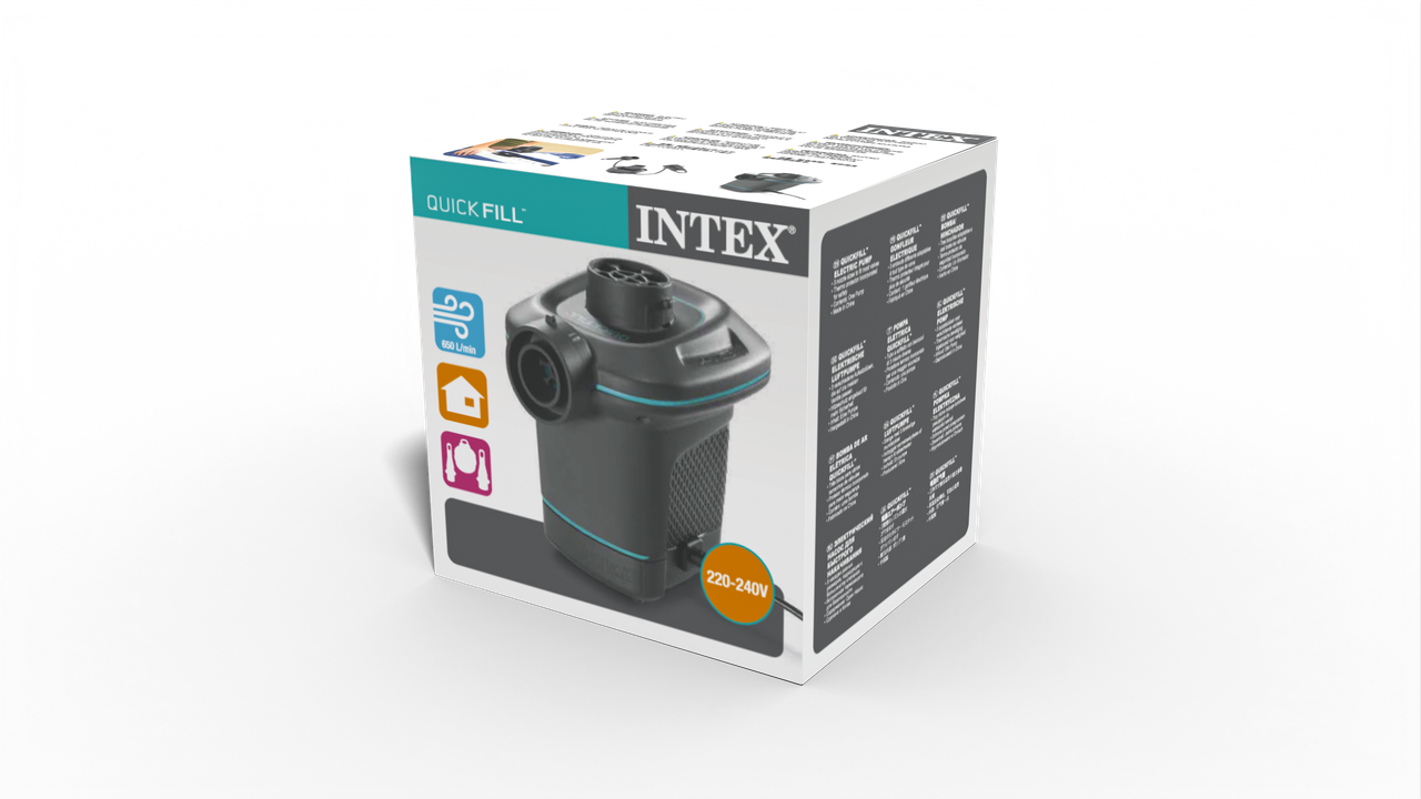 INTEX Quick-Fill AC Electric Air Pump – 220V High-Volume Inflator for Boats, Pools, and Large Airbeds - Image 3